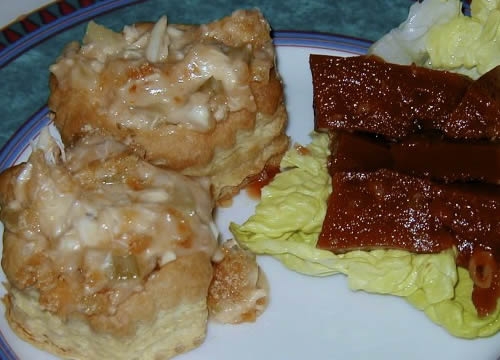 Crab Crunch with Tomato Aspic and Pots de Cremes Crab Crunch with Tomato Aspic and Pots de Cremes