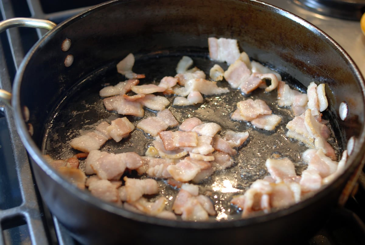 Pan Frying Bacon