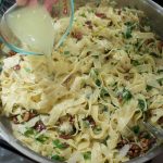 Tagliatelle Pasta with Walnut Cream Sauce
