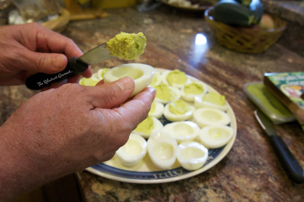 Filling Deviled Eggs