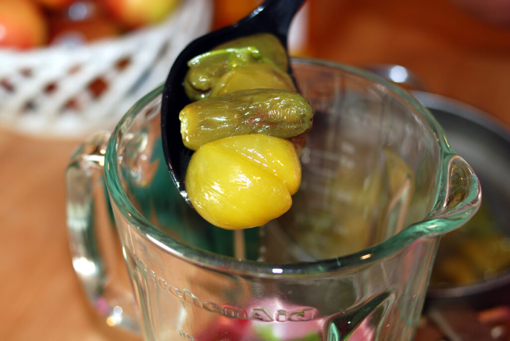 Peppers for Tomatillo Sauce