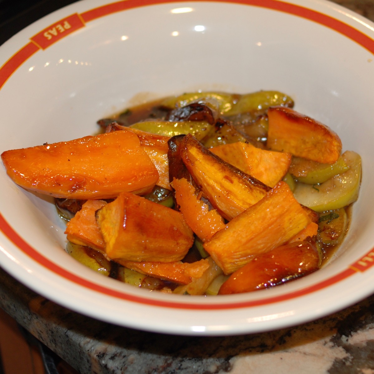 Roasted Sweet Potatoes with Apples and Sage Butter Recipe