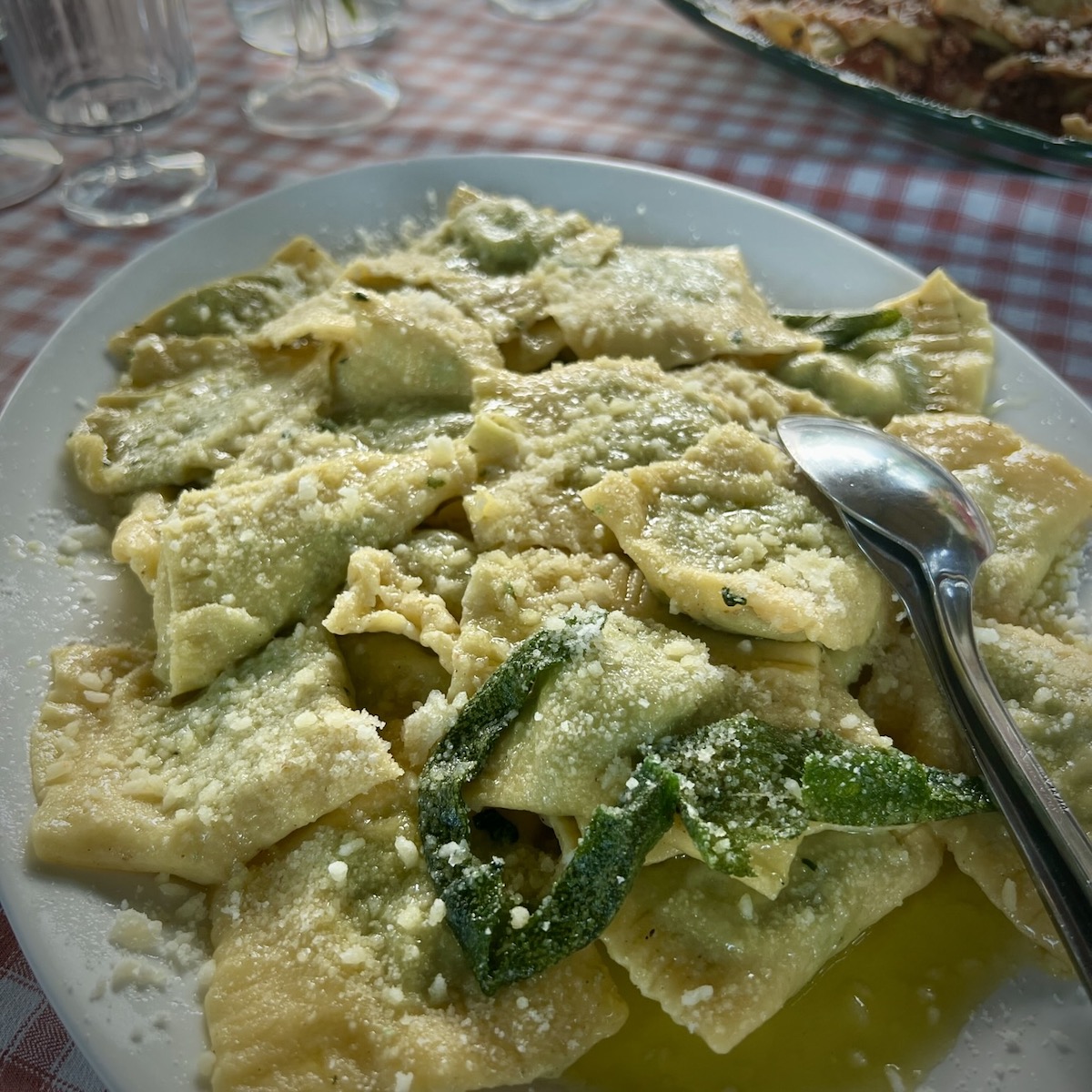 Ravioli with Sage Butter Sauce