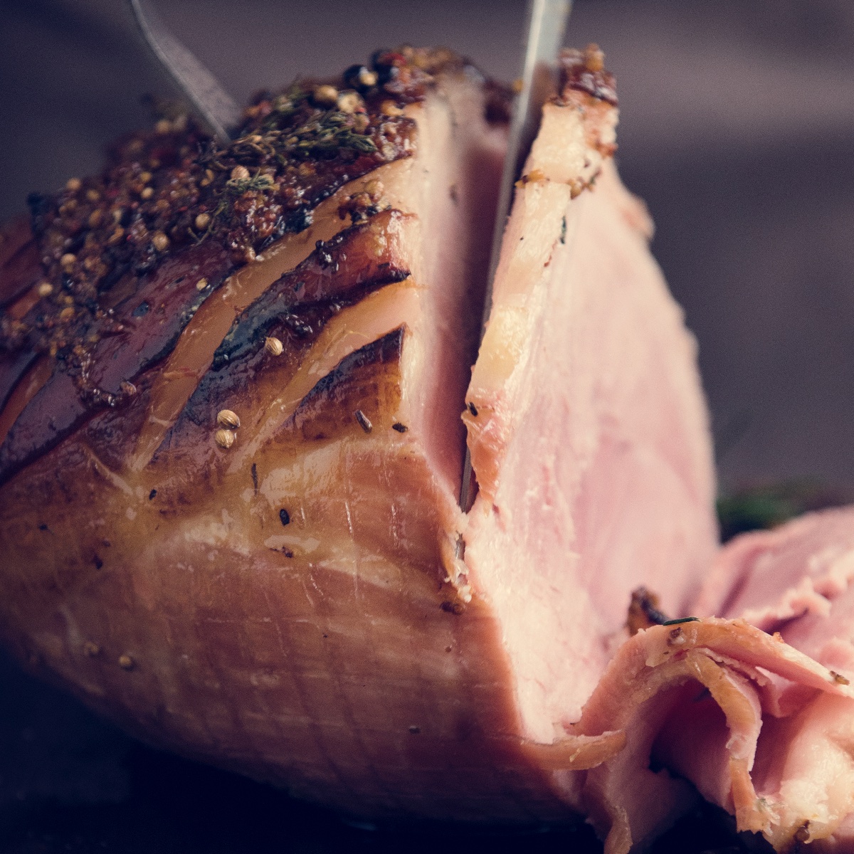 Slicing Baked Ham