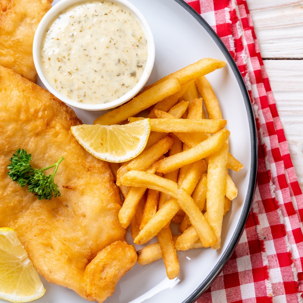 Tartar Sauce with Fish and Chips