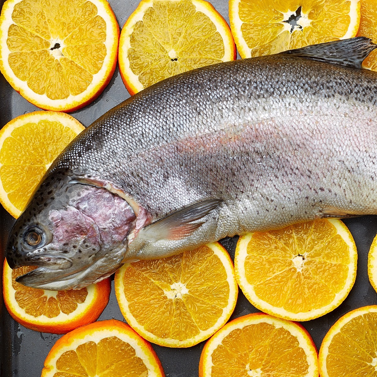 Whole Salmon to be Grilled