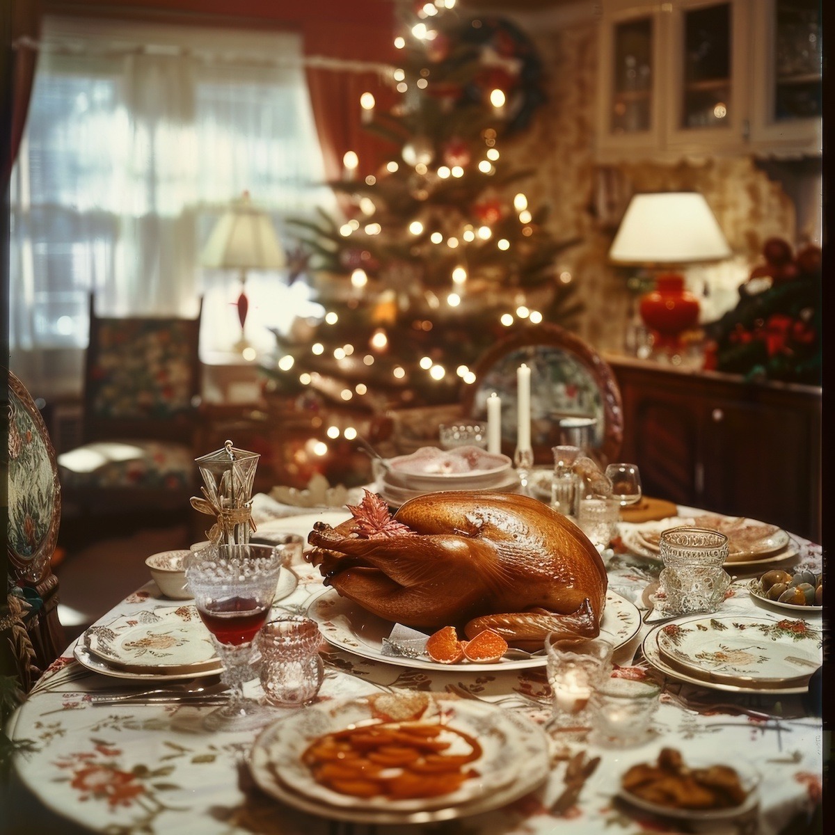 Christmas Dinner 1960s