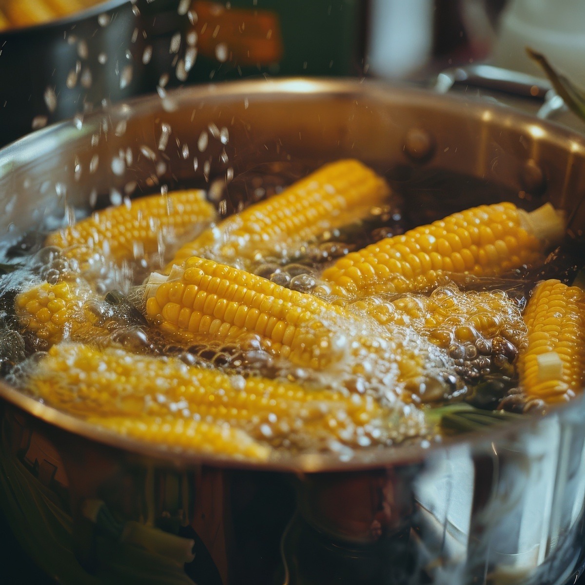 Boiling Corn on the Cob
